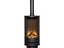 acantha-orbit-cylinder-electric-stove-in-black-with-tall-angled-stove-pipe-in-black