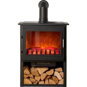 sureflame-marlow-3-sided-electric-stove-with-log-storage-in-black-angled-stove-pipe