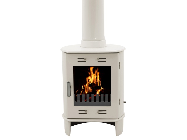 The Dante Multifuel Stove In Cream By Carron Fireplace World