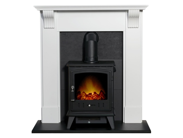 adam-harrogate-stove-fireplace-in-pure-white-black-with-adam-aviemore-electric-stove-in-black-39-inch