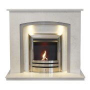 acantha-calella-ariston-white-marble-fireplace-with-downlights-vela-bio-ethanol-fire-in-brushed-steel-48-inch