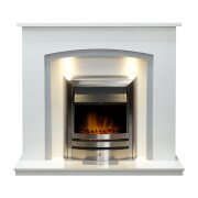 acantha-calella-white-marble-fireplace-with-downlights-vela-electric-fire-in-brushed-steel-48-inch