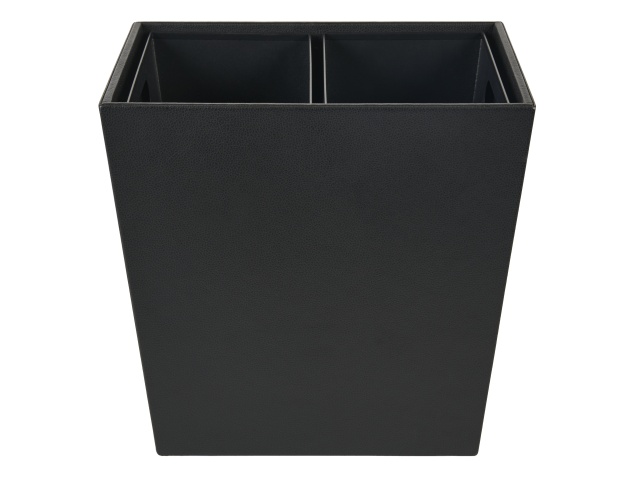 poubelle-de-tri-corby-highland-double-en-cuir-pu-noir