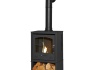 oko-s2-bio-ethanol-stove-with-log-storage-in-charcoal-grey-with-tall-angled-stove-pipe