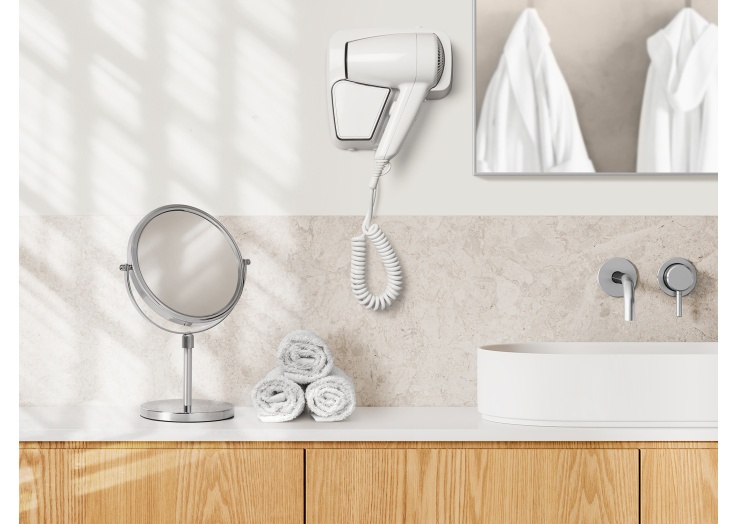 1200W Wall/Drawer Mounted Hair Dryer (Linton / RCY-67250) Without