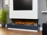 Adam Sahara Electric Inset Media Wall Fire with Remote Control, 61 Inch ...