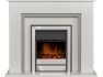 acantha-maine-white-grey-marble-fireplace-with-downlights-argo-electric-fire-in-brushed-steel-48-inch