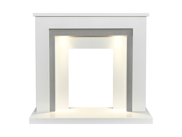 acantha-dallas-white-grey-marble-fireplace-with-downlights-42-inch