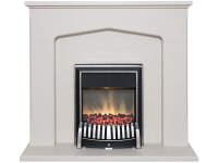 Adam Truro Fireplace Suite In Cream With Helios Electric Fire In