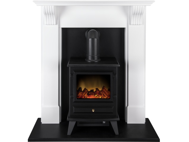 Fireplaces Accessories Adam Hudson Electric Stove In Black With