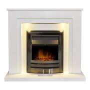 acantha-dallas-white-grey-marble-fireplace-with-downlights-vela-electric-fire-in-black-nickel-42-inch