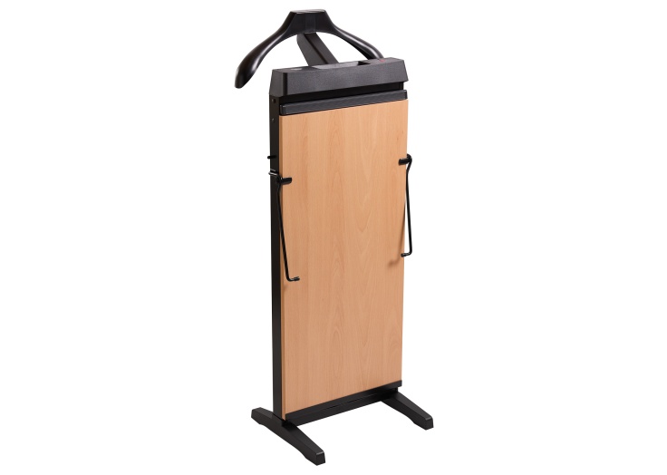 Presse à Pantalon Corby 3300 - Chêne Avec Bordure Noire - Cycle 30 Minutes - Fixation Murale Ou Posable
