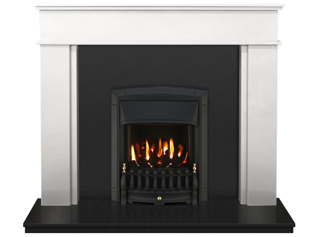 The Portland In White Stone Granite With Valor Dream Homeflame