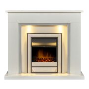 acantha-maine-white-grey-marble-fireplace-with-downlights-argo-electric-fire-in-brushed-steel-48-inch