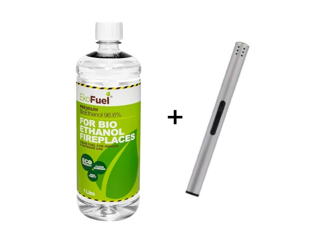 maxi-bio-ethanol-starter-pack-6-x-1-litre-bottles-+-long-stem-refillable-lighter