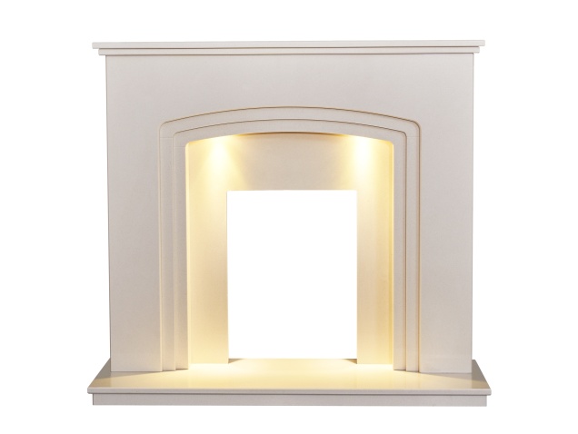 acantha-seville-biege-marble-fireplace-with-downlights-48-inch