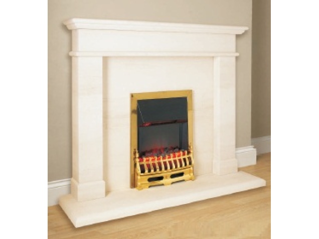 Aurora Windsor Marble Fireplace Surround In Limestone Fireplace